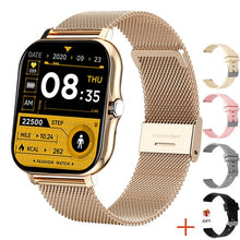 Charger l&#39;image dans la galerie, Montre connectée de Sport GTS 2 P8 plus pour hommes et femmes, entièrement tactile, moniteur de fréquence cardiaque, moniteur d&#39;activité physique, Bluetooth, appel, boîte incluse
