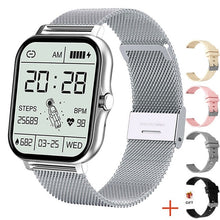 Charger l&#39;image dans la galerie, Montre connectée de Sport GTS 2 P8 plus pour hommes et femmes, entièrement tactile, moniteur de fréquence cardiaque, moniteur d&#39;activité physique, Bluetooth, appel, boîte incluse
