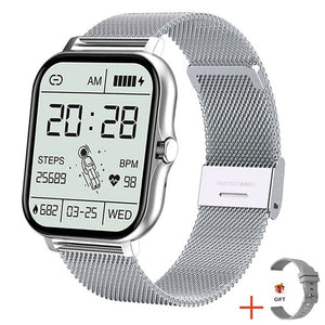 Montre connectée de Sport GTS 2 P8 plus pour hommes et femmes, entièrement tactile, moniteur de fréquence cardiaque, moniteur d'activité physique, Bluetooth, appel, boîte incluse