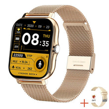 Charger l&#39;image dans la galerie, Montre connectée de Sport GTS 2 P8 plus pour hommes et femmes, entièrement tactile, moniteur de fréquence cardiaque, moniteur d&#39;activité physique, Bluetooth, appel, boîte incluse
